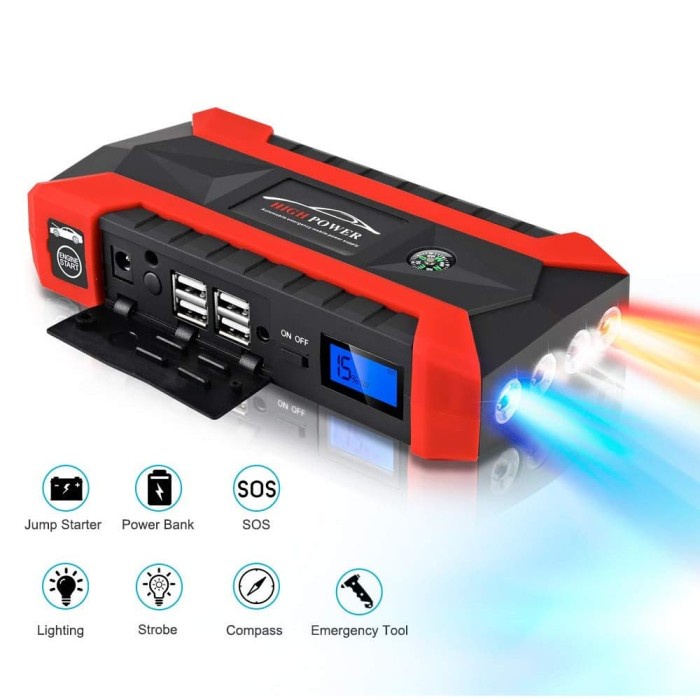 Jumper Starter jumper aki mobil powerbank accu jump starter mobil