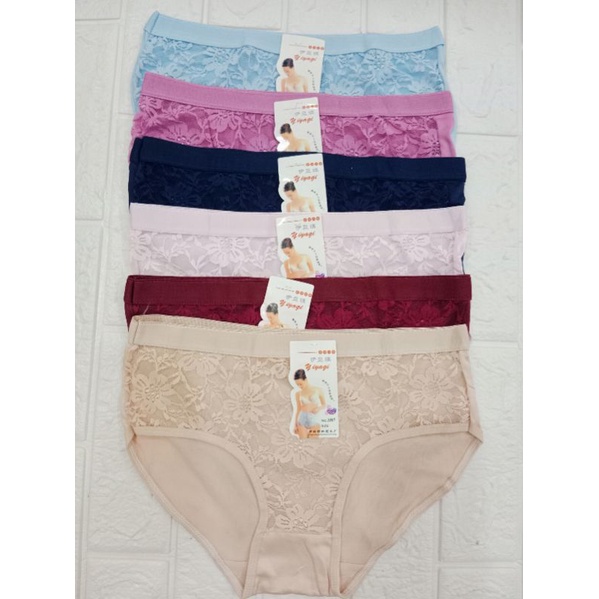 Celana dalam renda cantik all size bahan lembut bisa melar cantik banget (CD YIYAGI)