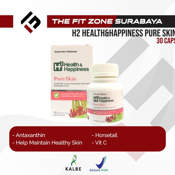 (BISA COD) H2 Health&Happiness Pure Skin 30 Capsul