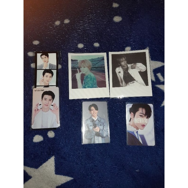 READY STOCK Official PC Sehun + photostrip whitelab / Pc Jungkook Samsung / Pc doyoung / Pola Jisung