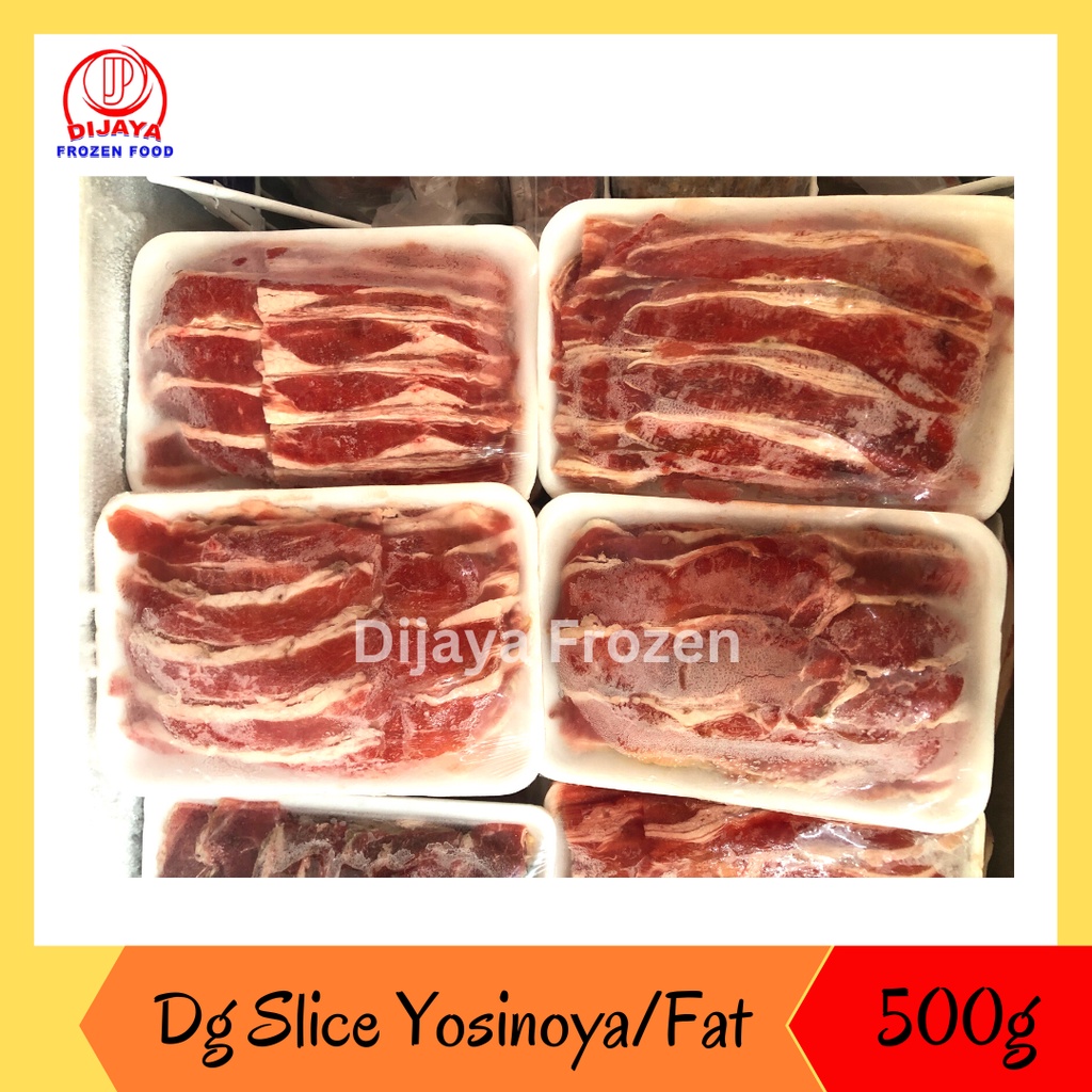 

Daging Slice Yosinoya (Fat) & Sukiyaki (low fat) 500gr
