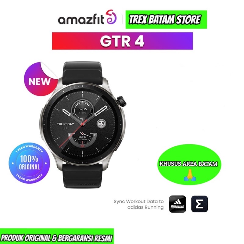 Jual AMAZFIT GTR 4 SMART WATCH BLUETOOTH CALL GPS SP02 150+ SPORTS MODE ...