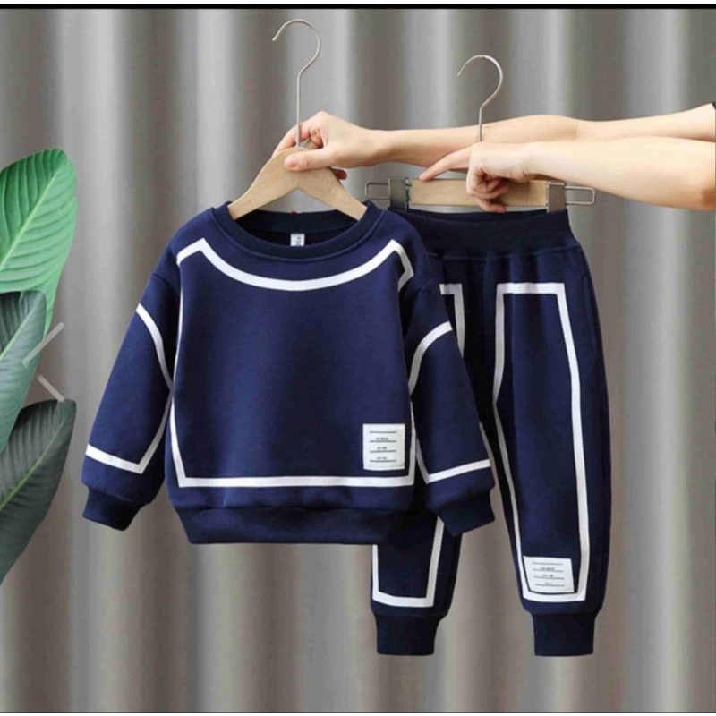 Setelan sweater jogger anak laki laki petempuan terbaru usia 1 sampai 5 tahun pakaian anak setelan anak baju anak set sweater