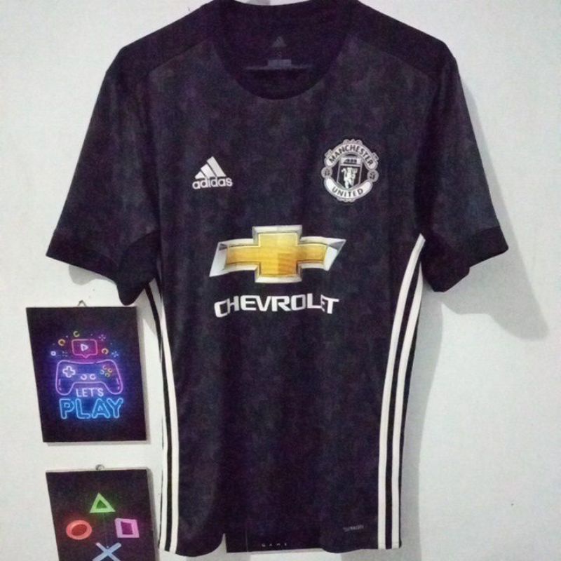 Jersey Manchester United 2017/2017 Away Black NNS Mata Original