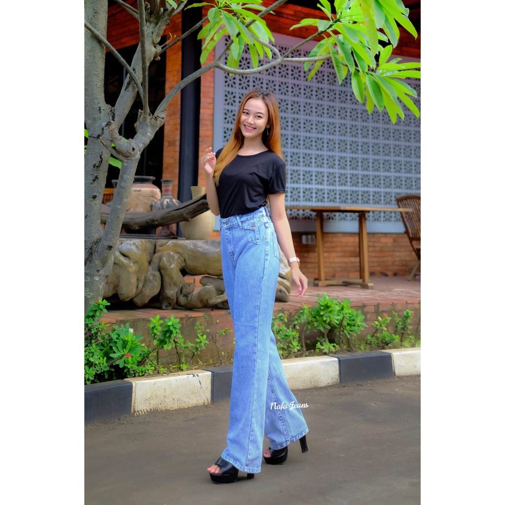 Highwaist kulot jeans wanita loose / Celana jeans kulot loose wanita Model terbaru / Celana jeans wanita kekinian model terbaru