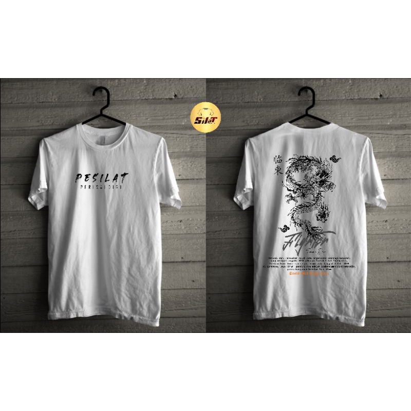 Kaos silat Perisai Diri Naga Fighter Putih