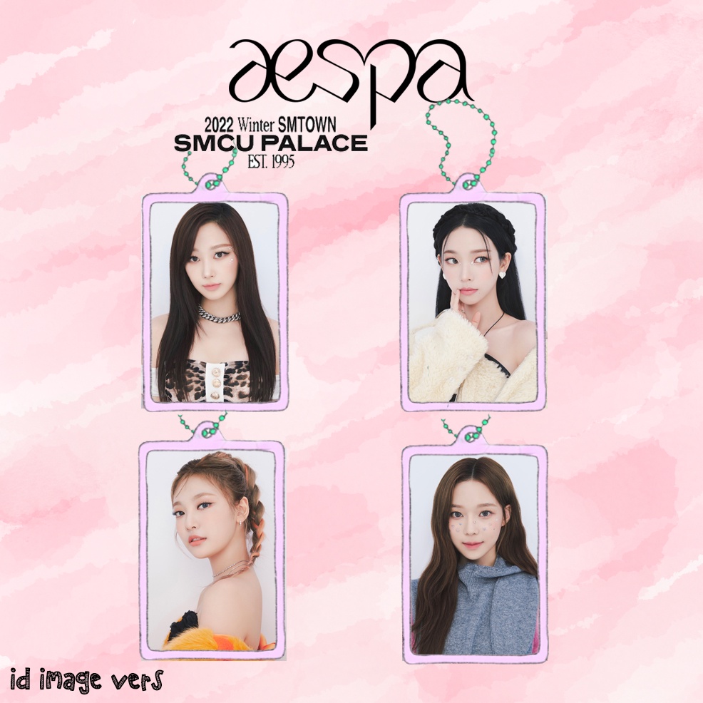 Aespa SMCU Palace Acrylic Clear Keychain Gantungan Kunci Akrilik