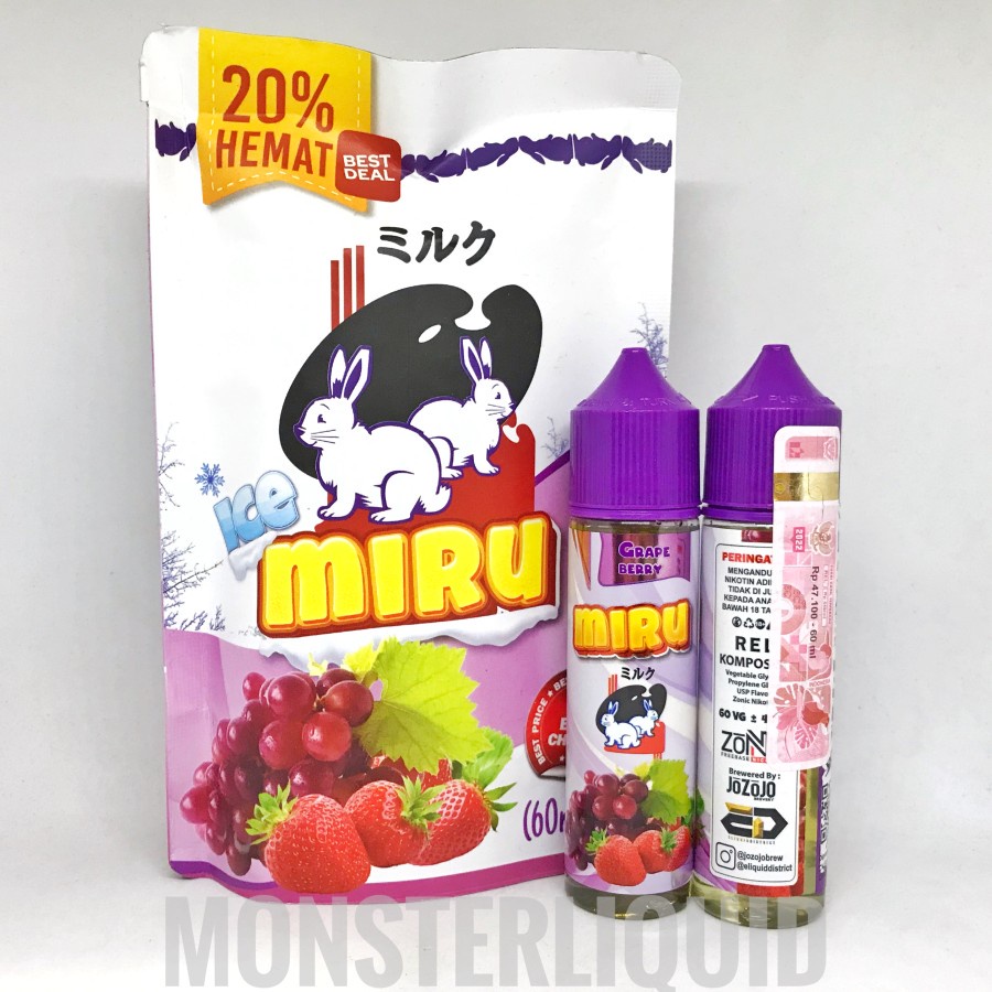 MIRU ICE GRAPE BERRY BY JOZOJO BREW 3MG 60ML