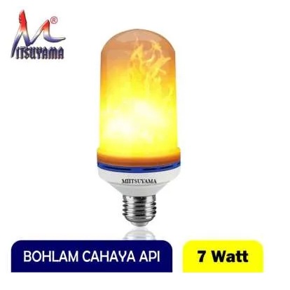 Lampu Api Lampu OBOR / Bohlam Api 7 Watt MS-9807F E27 LED Lampu Efek Api Dinamis Bohlam 3 Mode Kreatif