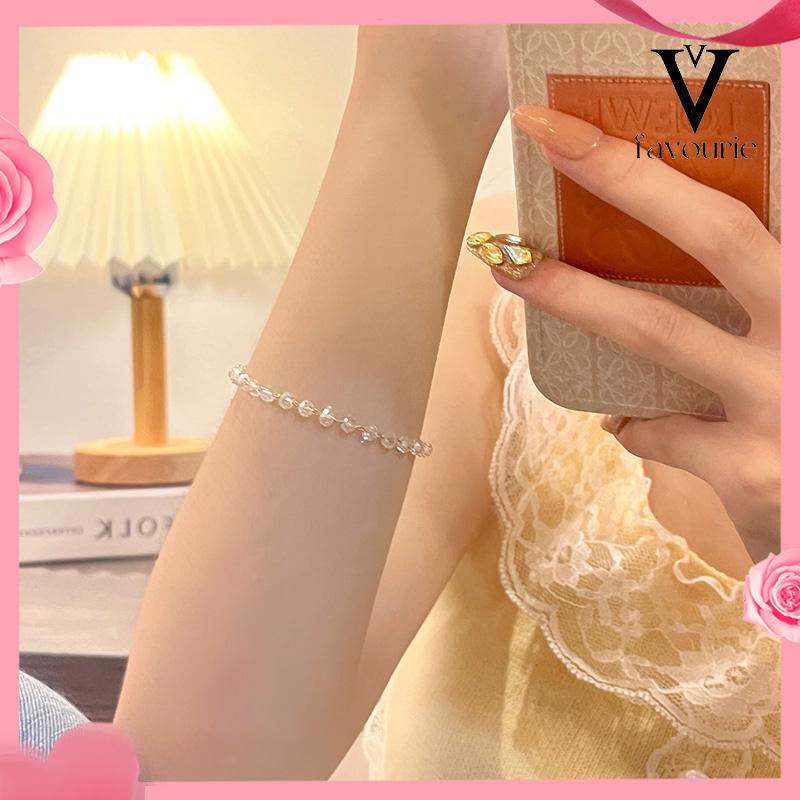 CODGelang Kristal Fashion Korea Sederhana Wanita Gadis Gelang Perhiasan Aksesoris-FA