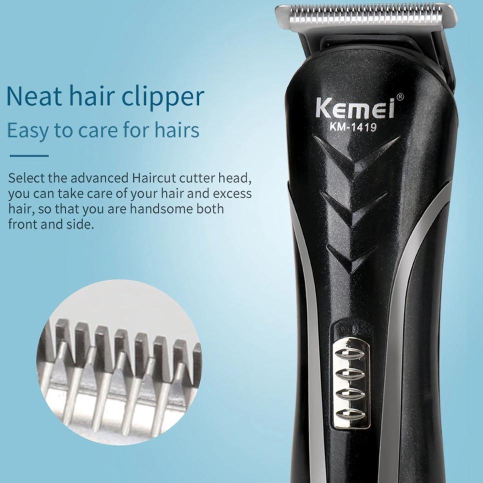 Harga Termuraah ZILLO Mesin Pencukur Rambut KEMEI 3in1 Alat Cukur Rambut Kumis Jenggot Bulu Hidung P