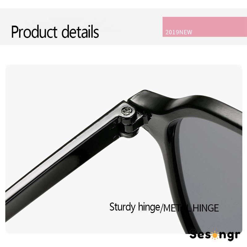 Korean Segiempat Kacamata Hitam Wanita/Pria Sunglasses - SG