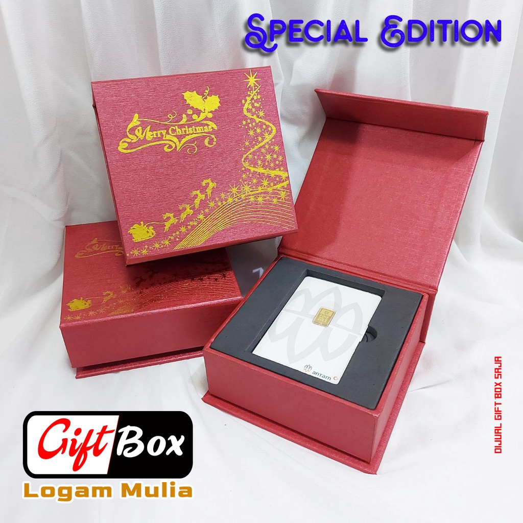 Gift Box Merry Christmas Kotak Kado Hampers untuk Antam dan Emas lainnya - Hadiah Emas Natal