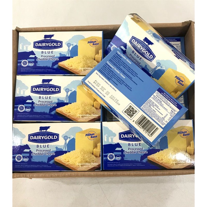 

keju cheddar dairy gold blue 160gr / keju parut dairy gold 160gr murah