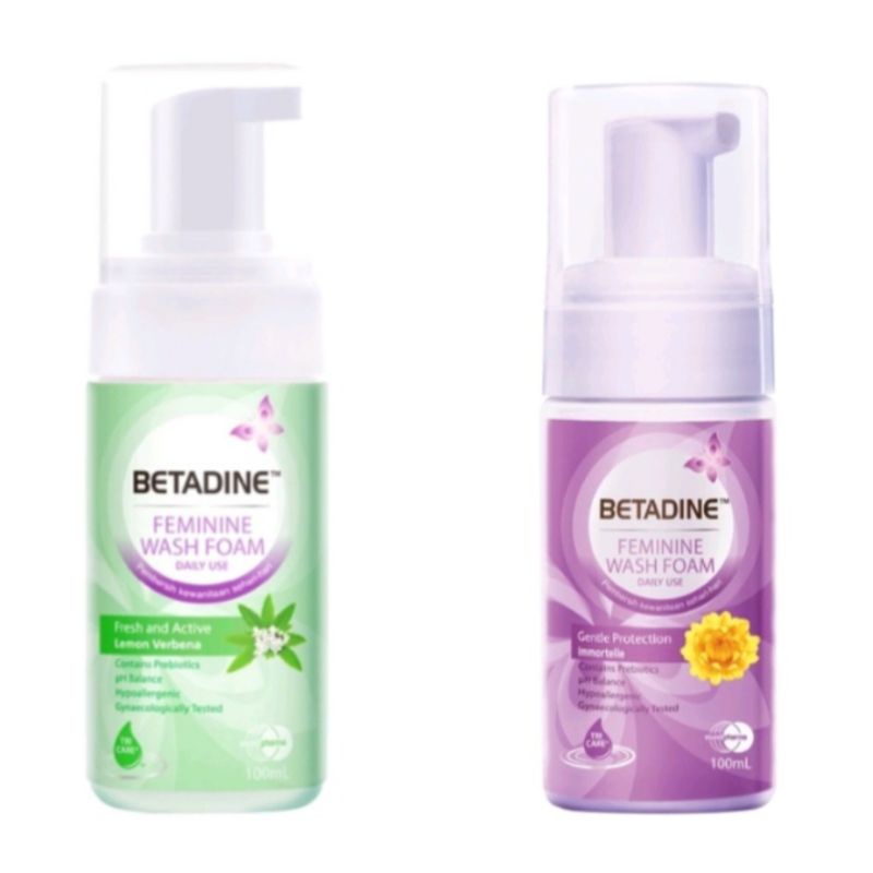 Betadine Feminine Wash Foam 100ml Sabun Pembersih Kewanitaan