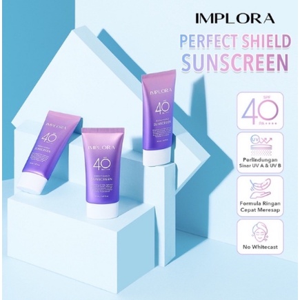 IMPLORA Perfect Shield Sunscreen SPF 40 PA ++++ 50ML