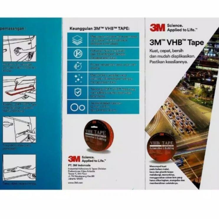 

Kualitas Terjamin DOUBLE TAPE 3M VHB 12 MM X 4.5 METER ASLI ORIGINAL