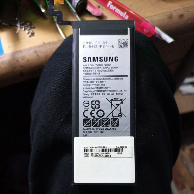 batray samsung note 5 /sm-n9208 original 100% cabutan