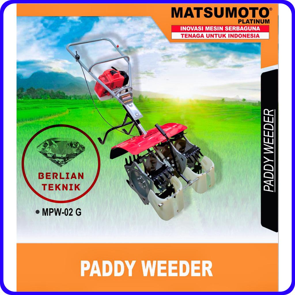 Paddy Weeder Penyiang Padi Tiller Cultivator Matsumoto MPW 02 G