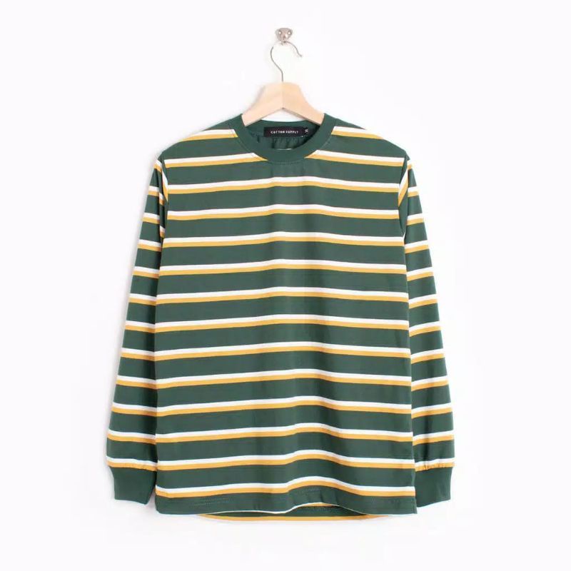 KAOS STRIPE LENGAN PANJANG SALUR BELANG BELANG