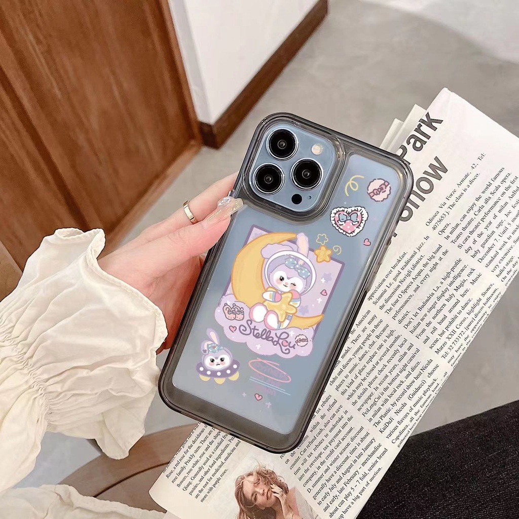 IPHONE Casing Lucu Shockproof Soft Phone Case Kompatibel Untuk Iphone11 14 13 12 Pro XS Max X XR 78 6 6S Plus Casing Transparan TPU Cover