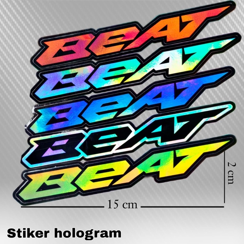 stiker hologram beat bahan import aman untuk semua kendaraan