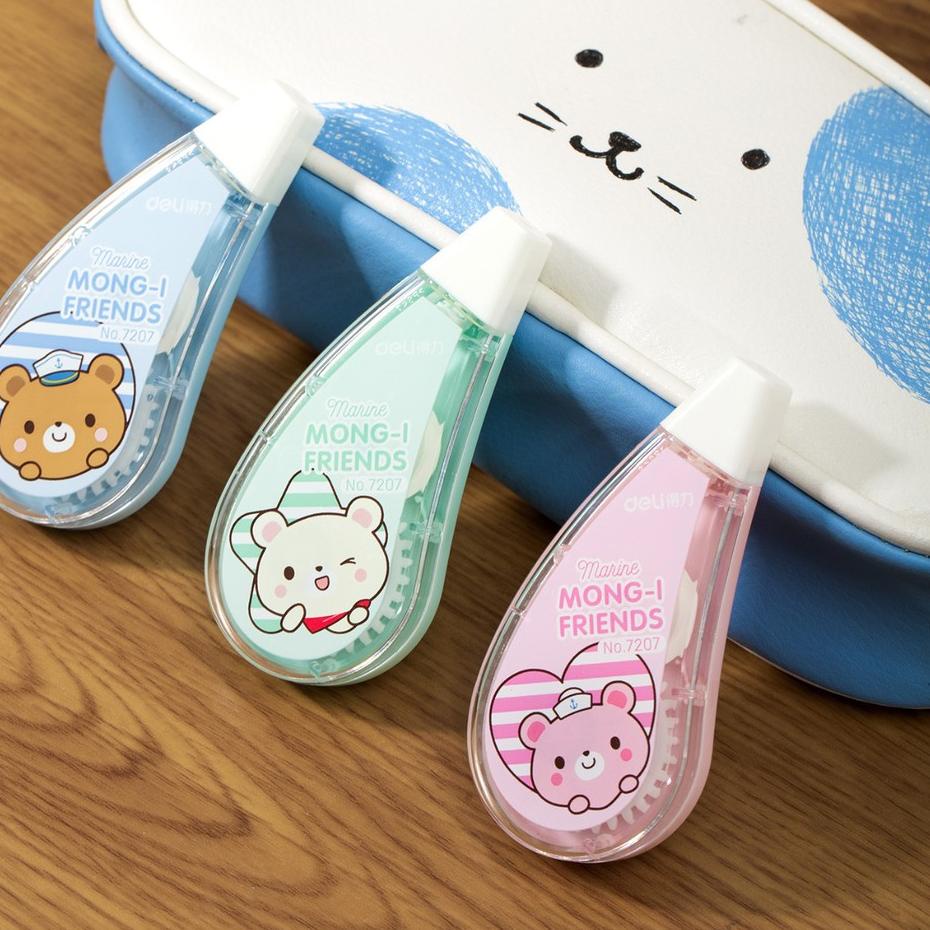 

[PRODUK 87WLJ] Deli Correction Tape Tip ex Kertas 3pcs/pack 6mx55mm 8143 R0A