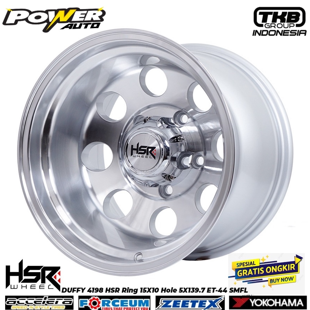 PELEK MOBIL ESCUDO,SIDEKICK RING 15 LEBAR 10 HOLE 5X139,7 HSR DUFFY SMFL