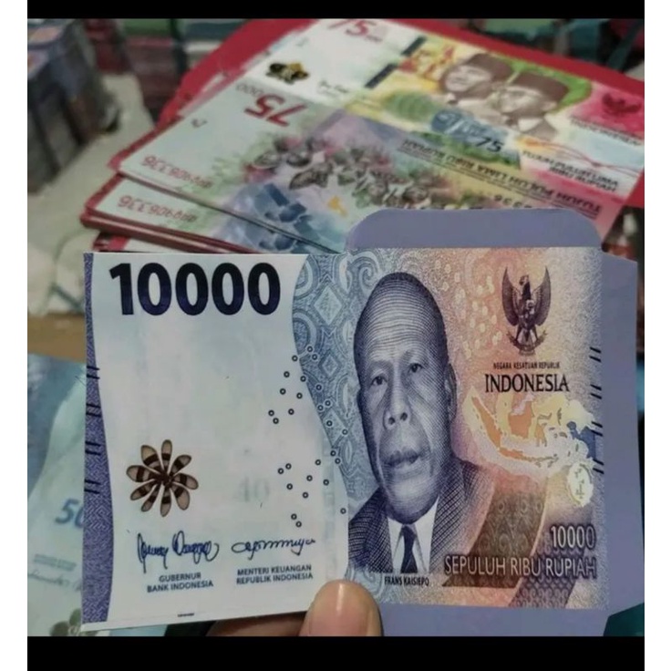 

(isi 100 pcs) Paket usaha amplop lebaran motif Uang