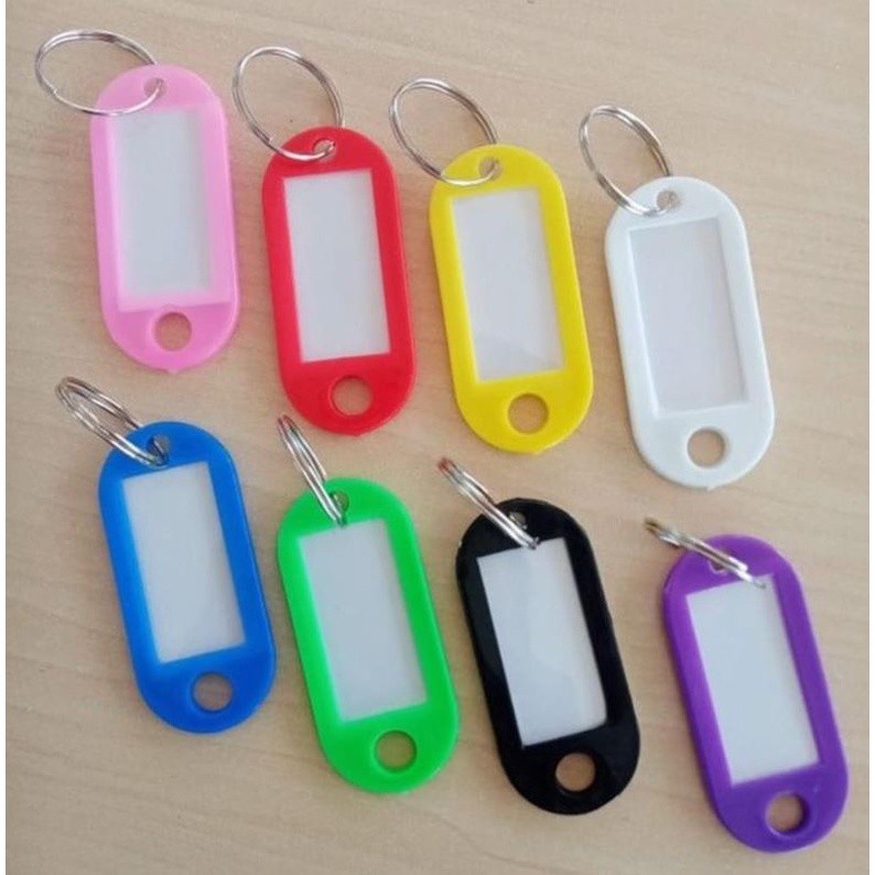 Gantungan Kunci Plastik Label nama ESCO Key Ring isi 50 pcs