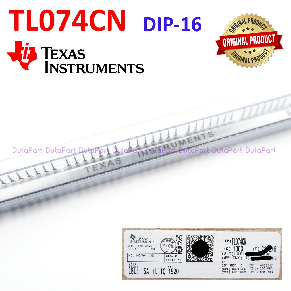 TL074 TL074CN ORIGINAL TEXAS INSTRUMENTS TL 074 CN Op Amps JFET DIP-16