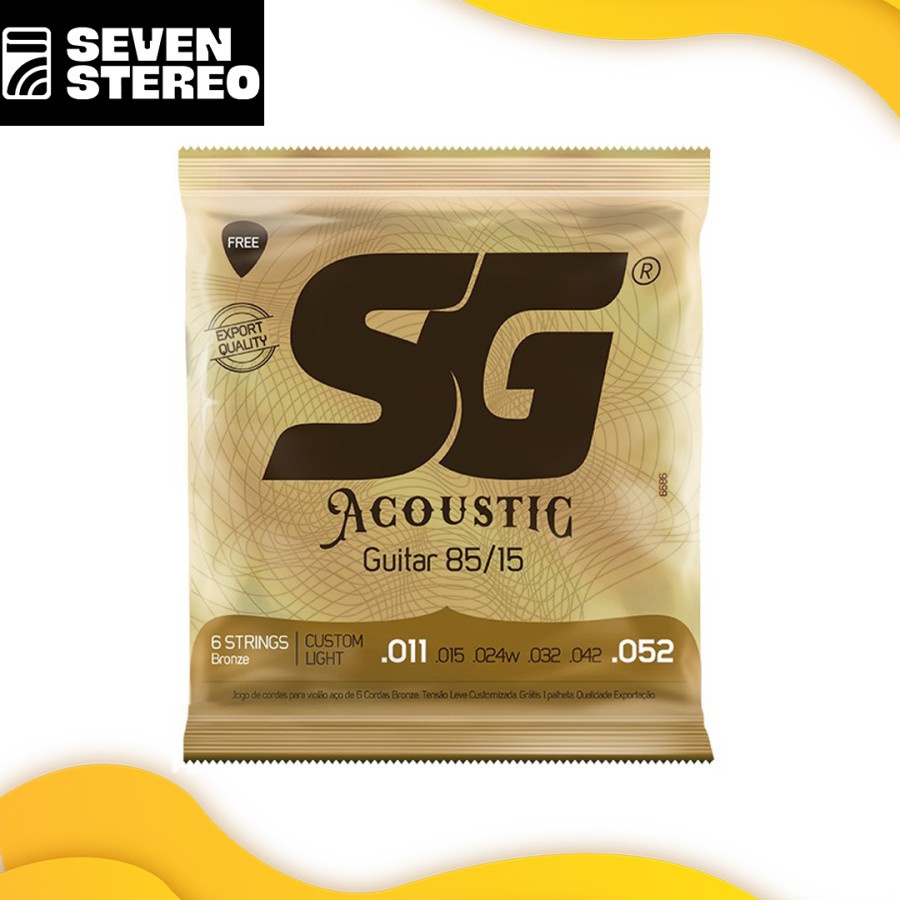 SG String 6686 Bronze Acoustic String 11-52 Senar Gitar Akustik