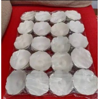 ⭐Ideal⛄ Grosir Sudi tatakan kue bikang .200 pcs putih polos ivory/duplek/Tatakan kue Bikang murah ba