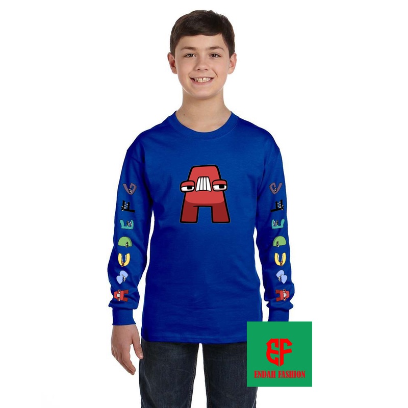 KAOS ANAK LENGAN PANJANG ALPHABET LORE