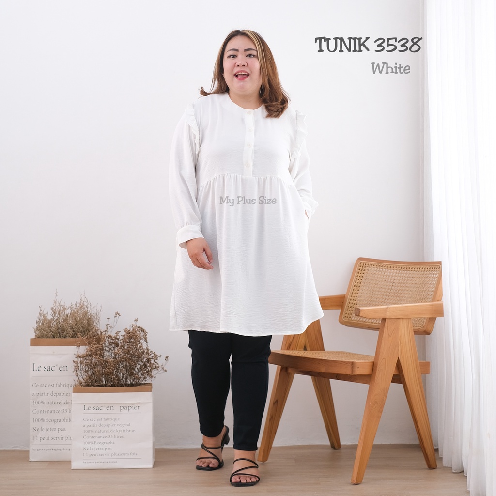 Tunik Jumbo Wanita 3538, Ld 125,130 &amp; 145 cm