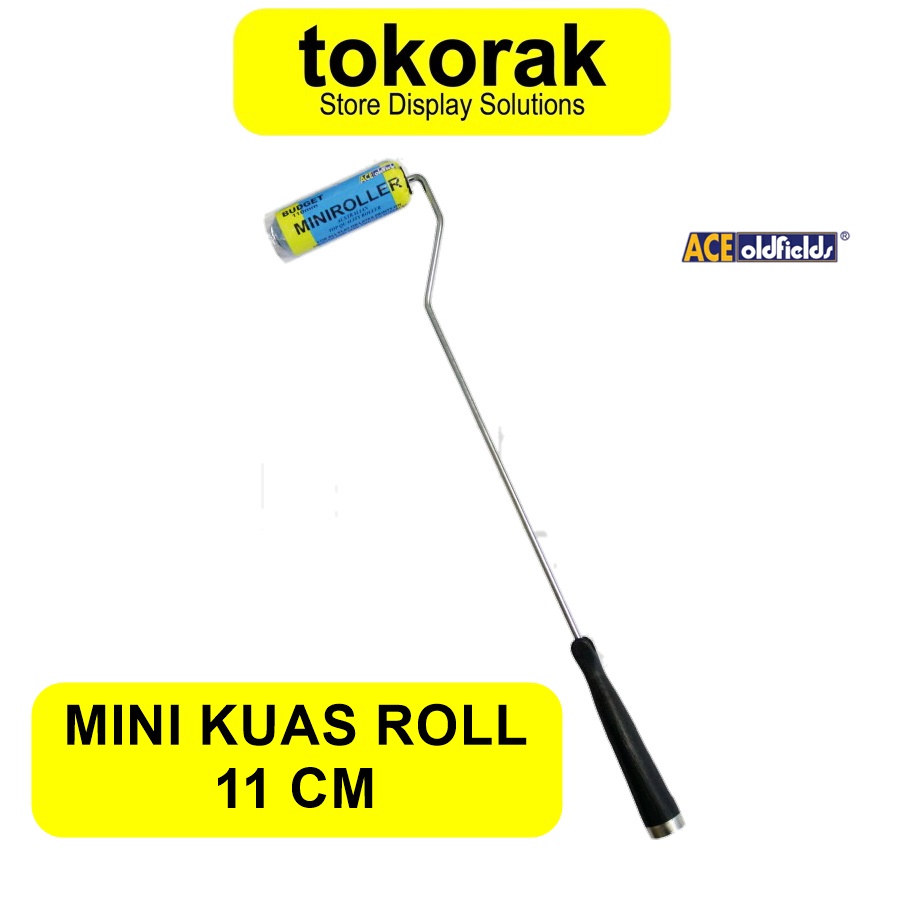 KUAS ROLL KAPAL 4 INCH BUDGET ACE OLDFIELDS REFILL CAT ROLLER 110MM - KUAS CAT