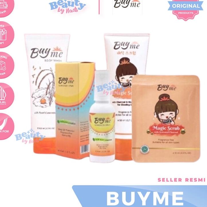 NBKODE72 [READY] BUYME MAGIC SCRUB BODY WASH SUNSCREEN SPRAY SPF 30 BODYWASH BY BUY ME MAGICSRCUB Sc