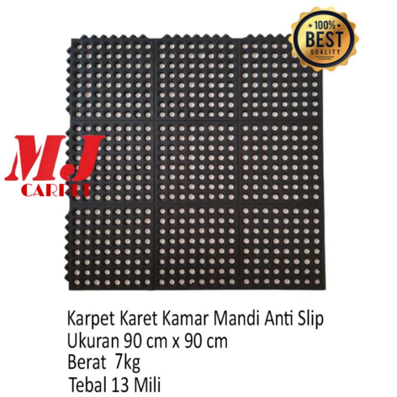 Keset Karpet Karet Anti Slip Kamar Mandi uk. 90 x 90 cm - WSM