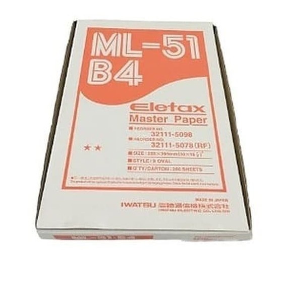 

MASTER PAPER ELEFAX ML-51 UKURAN B4