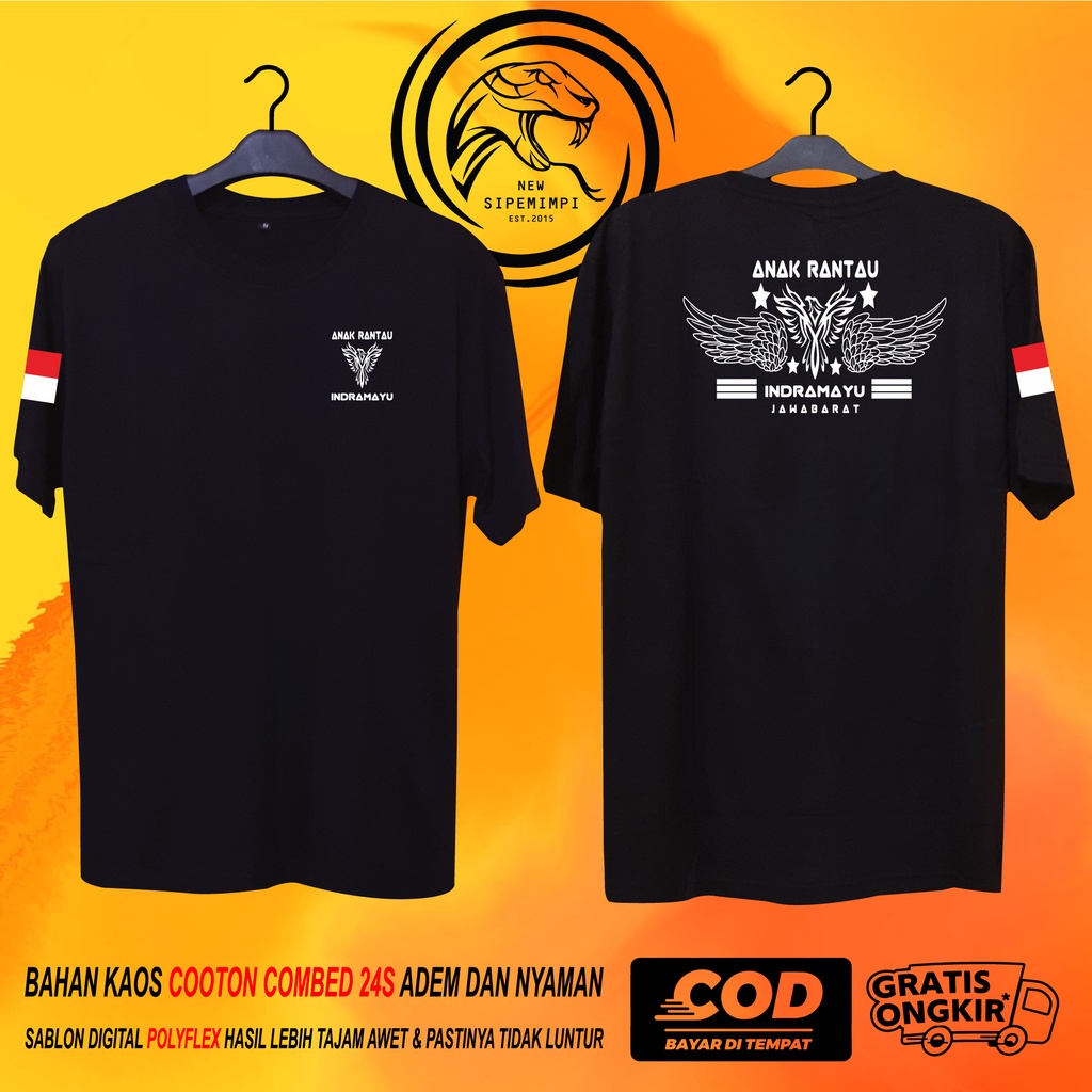 BAJU KAOS DISTRO ANAK RANTAU INDRAMAYU KATUN COMBED 24S PREMIUM