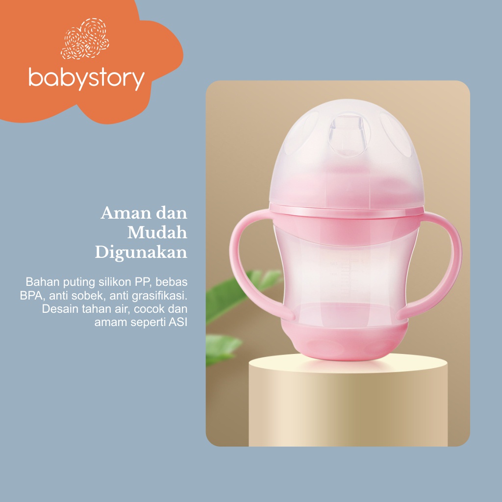 Botol minum bayi tempat minum bayi botol minum balita 160 ml training cup botol minum bayi silikon