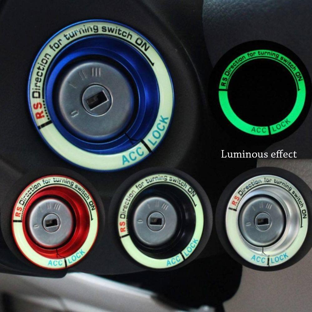 Preva Ignition Switch Sticker Kualitas Tinggi Aksesoris Hias Dekorasi Mobil Lubang Cincin Decal