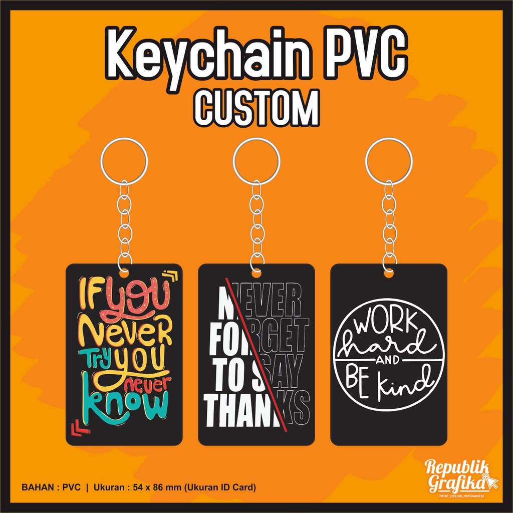 GANTUNGAN KUNCI PVC CUSTOM - SOUVENIR MURAH