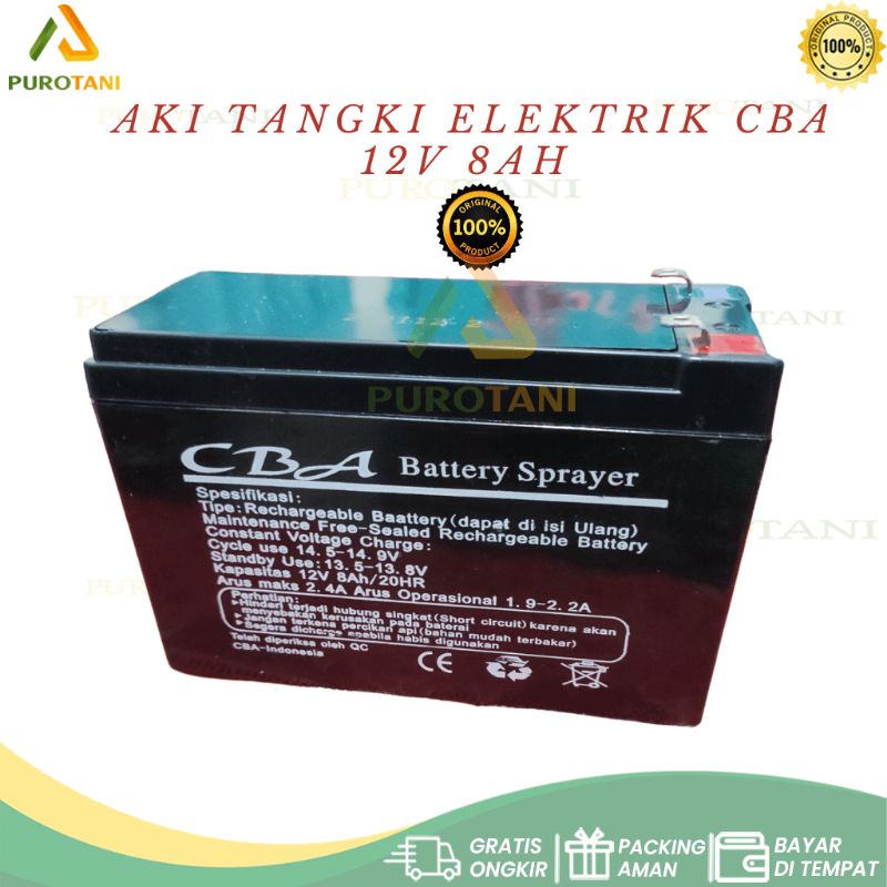 CBA Battery Sprayer Aki kering Tangki Elektrik CBA 12V 8AH