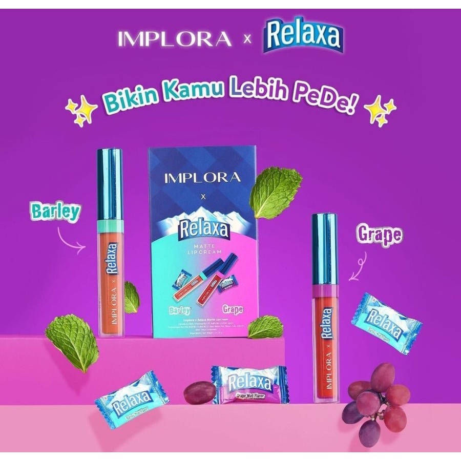 Implora x Relaxa Matte Lip Cream Limited Edition