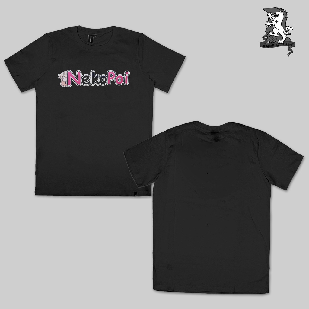 KAOS BAJU NEKOPOI ANIME LENGAN PENDEK COTTON COMBED 30S MENGBALLHOME - BAYAR DITEMPAT