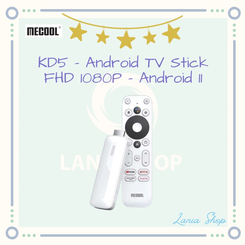 Android TV Stick FHD 1080P - Android 11 Google Certified - MECOOL KD5