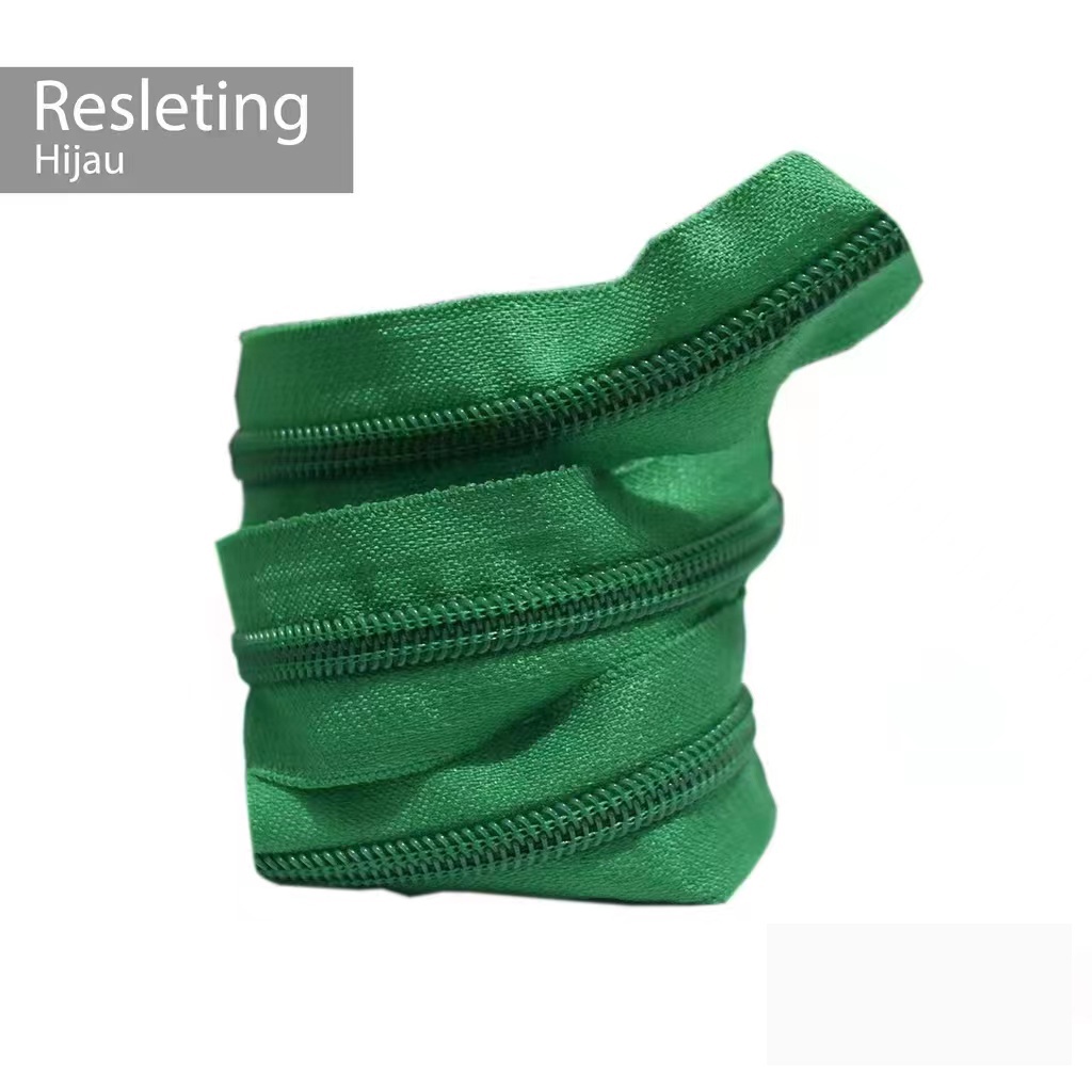 cod☜☞ready Resleting Warna Gigi Plastik daun nilon No.5 Per Roll Resleting murah merk mz 90meter/100yard lagilaku