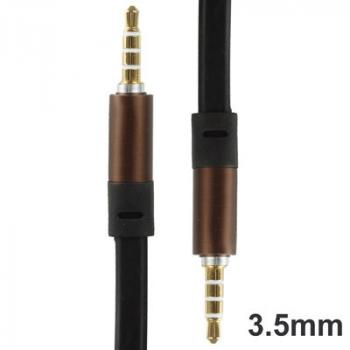 Kabel Adapter Audio AUX 3.5mm HiFi Noodle Design 1m / Kabel AUX 3.5mm Colokan Musik Audio HiFi Noodle Design 1meter / Kabel Penghubung Hp Ke Laptop PC Atau Speaker / Kabel AUX 3.5mm Panjang 1 Meter Desain Noodle Kabel Gepeng Murah Berkualitas Tahan Lama