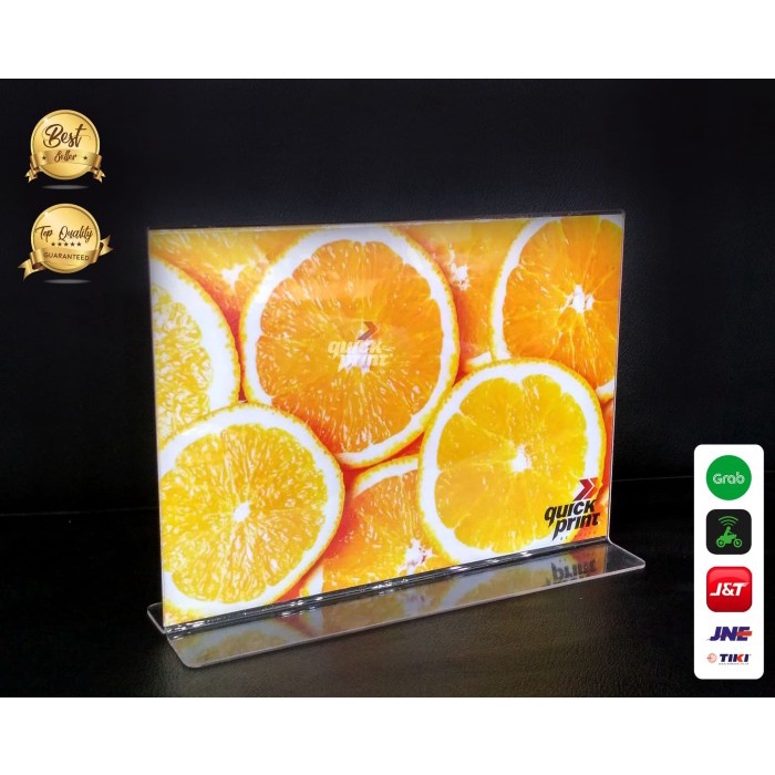 

TERUJI Acrylic Tent Holder / Tempat Brosur Akrilik Landscape ukuran A4 Code 4597